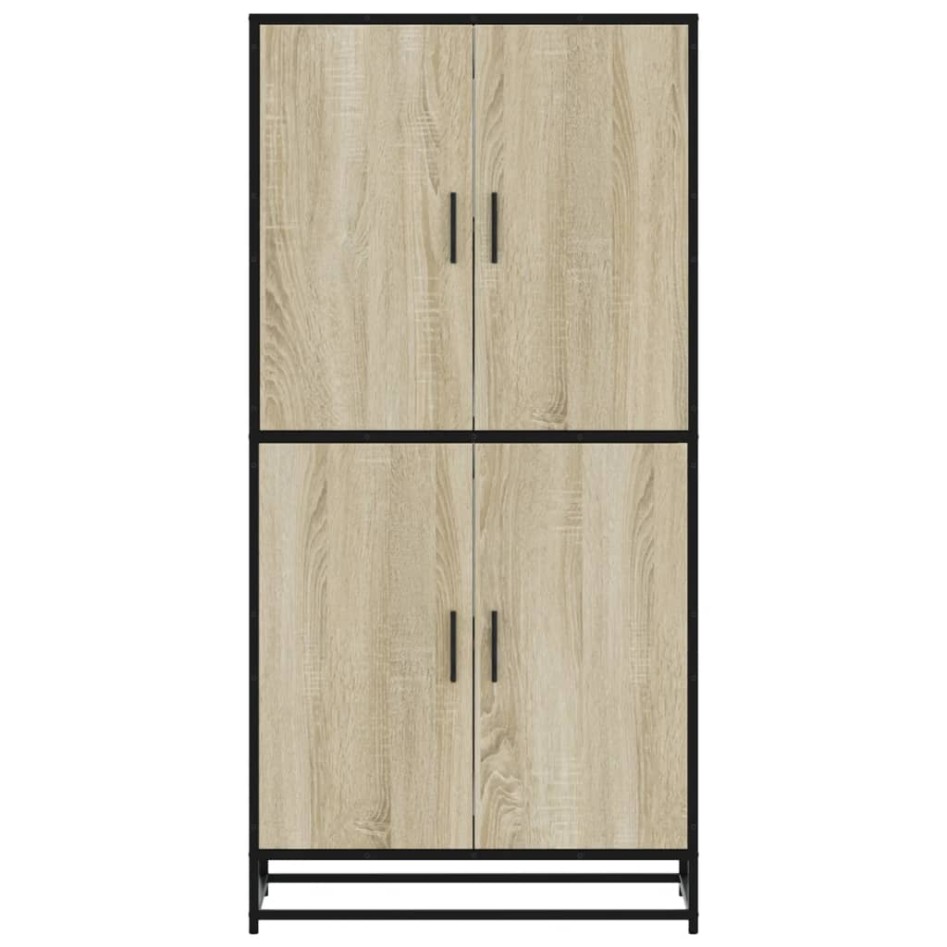 Aparador alto madera de ingeniería roble Sonoma 68x35x139