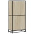 Aparador alto madera de ingeniería roble Sonoma 68x35x139