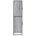 Aparador alto madera de ingeniería gris Sonoma 68x35x139