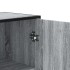 Aparador alto madera de ingeniería gris Sonoma 68x35x139
