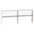 Estructura de cama sin colchón madera maciza blanca 200x200