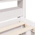Estructura de cama sin colchón madera maciza blanca 200x200