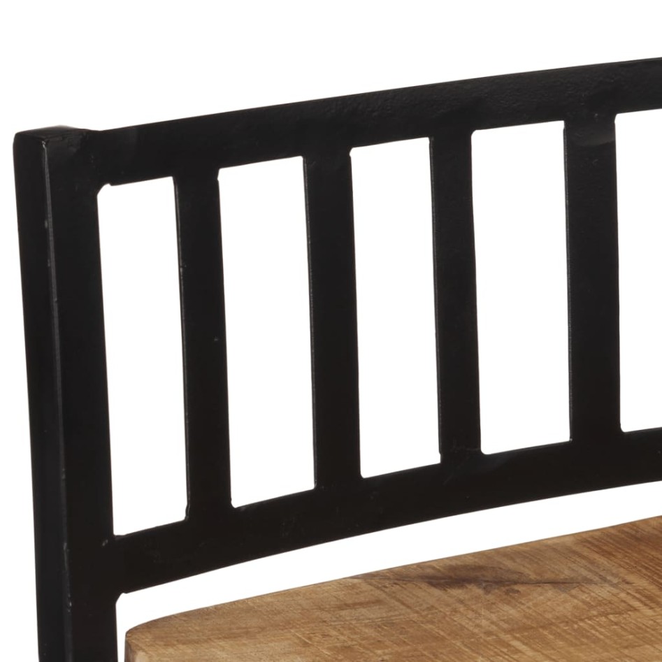 Set de mesa alta y taburetes 5 pzas madera maciza mango y