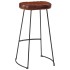 Set de mesa alta y taburetes 5 pzas madera maciza mango y