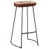 Set de mesa alta y taburetes 5 pzas madera maciza mango y
