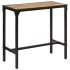 Set de mesa alta y taburetes 5 pzas madera maciza mango y