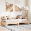 Sofá cama sin colchón madera maciza de pino 80x200 cm