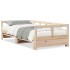 Sofá cama sin colchón madera maciza de pino 80x200