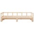 Sofá cama sin colchón madera maciza de pino 80x200