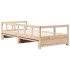 Sofá cama sin colchón madera maciza de pino 80x200