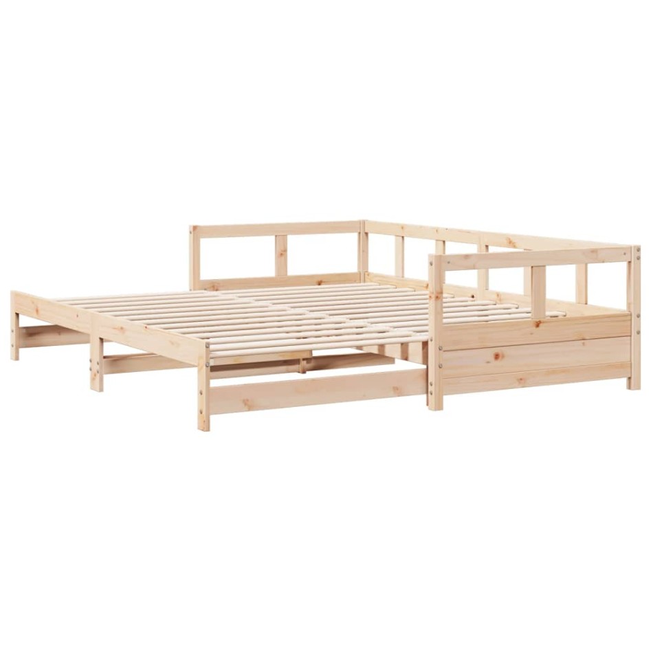 Sofá cama sin colchón madera maciza de pino 80x200
