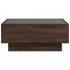 Mesa de centro y LED madera ingeniería marrón roble 70x50x30
