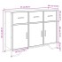 Aparador madera de ingeniería roble ahumado 97x32,5x74,5