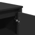 Armario de lavabo de baño madera ingeniería negro 91x35x60