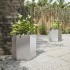 Jardineras hexagonales 2 uds acero inoxidable 46x40x45