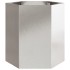 Jardineras hexagonales 2 uds acero inoxidable 46x40x45