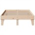 Estructura de cama sin colchón madera de pino maciza 120x200