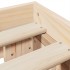 Estructura de cama sin colchón madera de pino maciza 120x200