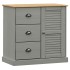 Aparador con cajones VIGO madera maciza pino gris 78x40x75