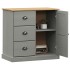 Aparador con cajones VIGO madera maciza pino gris 78x40x75