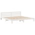 Cama sin colchón madera maciza de pino blanca 180x200