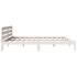 Cama sin colchón madera maciza de pino blanca 180x200