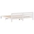 Cama sin colchón madera maciza de pino blanca 180x200