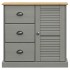 Aparador con cajones VIGO madera maciza pino gris 78x40x75