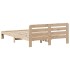 Estructura de cama sin colchón madera maciza de pino 135x190