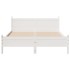 Estructura de cama sin colchón madera maciza de pino 160x200