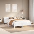 Estructura de cama sin colchón madera de pino blanca 140x200