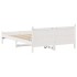 Estructura de cama sin colchón madera de pino blanca 140x200