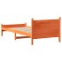 Estructura de cama sin colchón madera de pino marrón 90x200