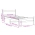 Estructura de cama sin colchón madera de pino marrón 90x200