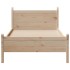 Estructura de cama sin colchón madera maciza de pino 90x200