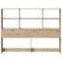 Cabecero de cama con almacenaje madera maciza de pino 160