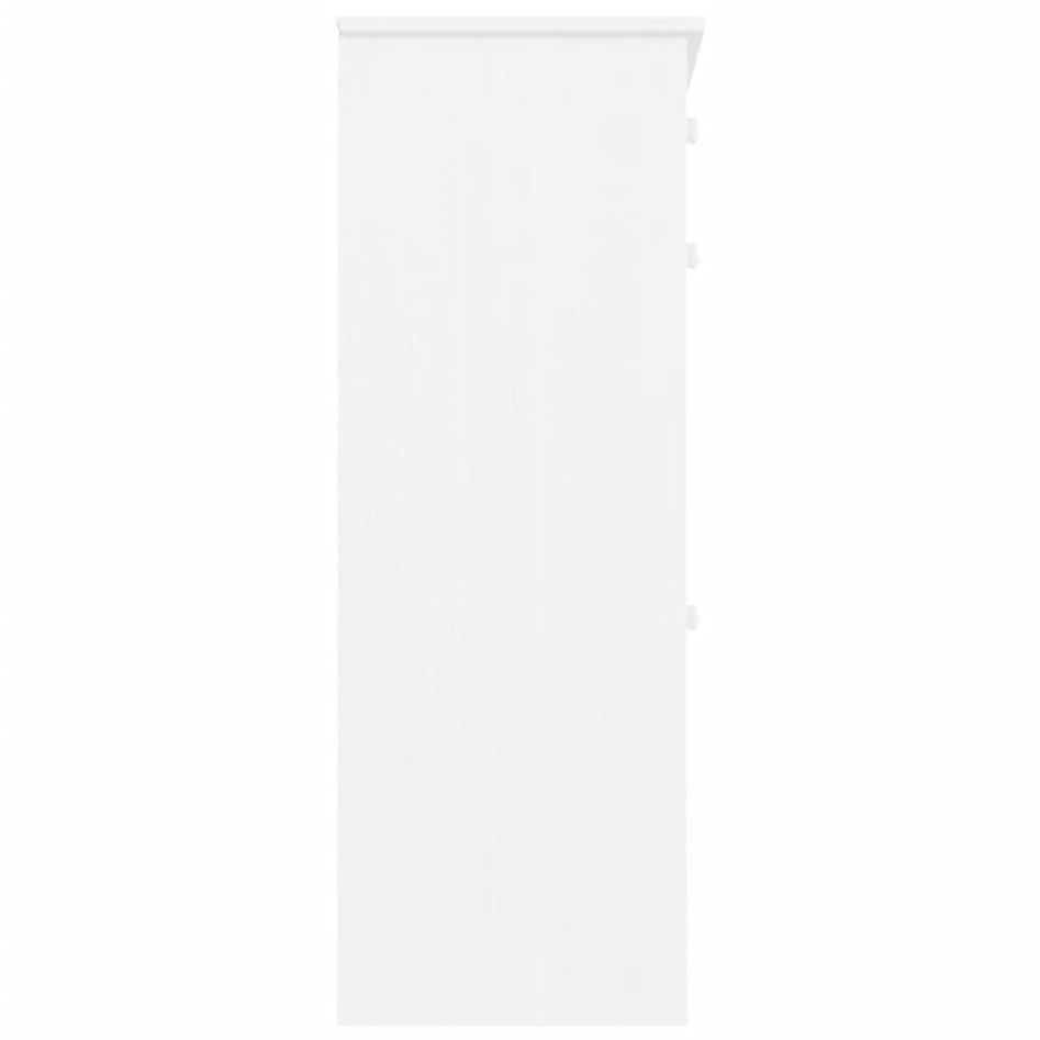 Mueble zapatero ALTA madera maciza de pino blanco 77x35x96