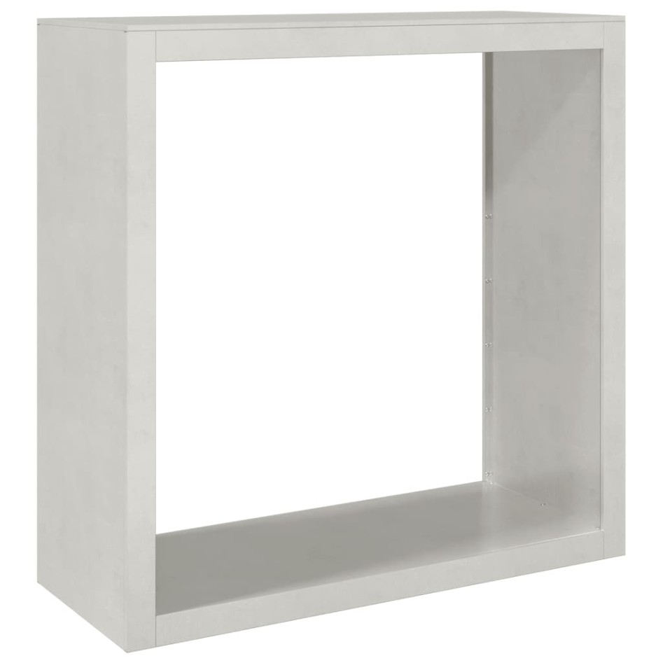 Leñero de acero inoxidable 100x40x100