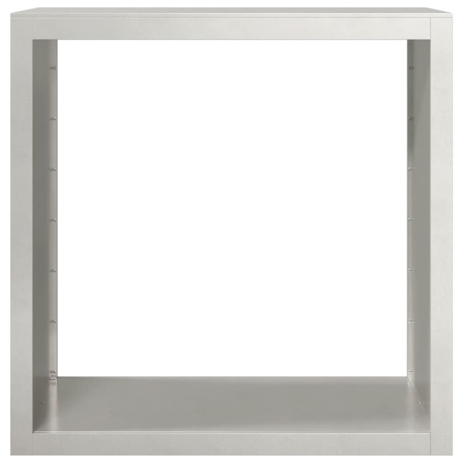 Leñero de acero inoxidable 100x40x100