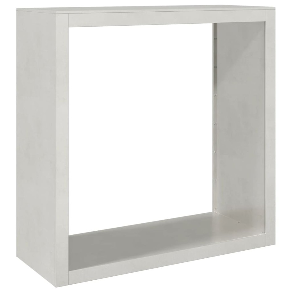 Leñero de acero inoxidable 100x40x100