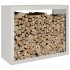 Leñero de acero inoxidable 100x40x80