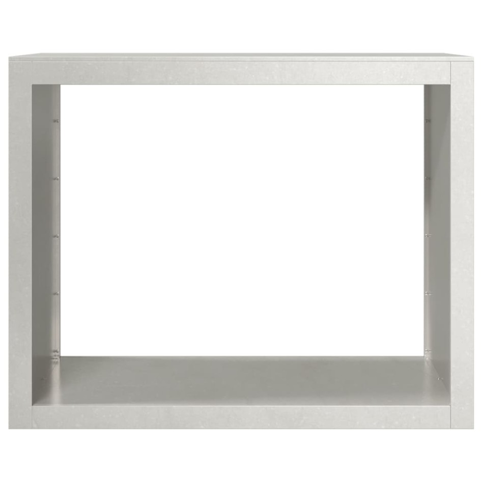 Leñero de acero inoxidable 100x40x80