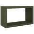 Leñero de acero verde 100x40x80