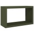Leñero de acero verde 100x40x80