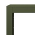 Leñero de acero verde 100x40x80