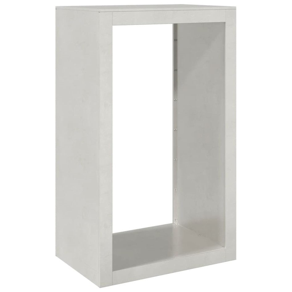 Leñero de acero inoxidable 60x40x100