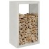 Leñero de acero inoxidable 60x40x100