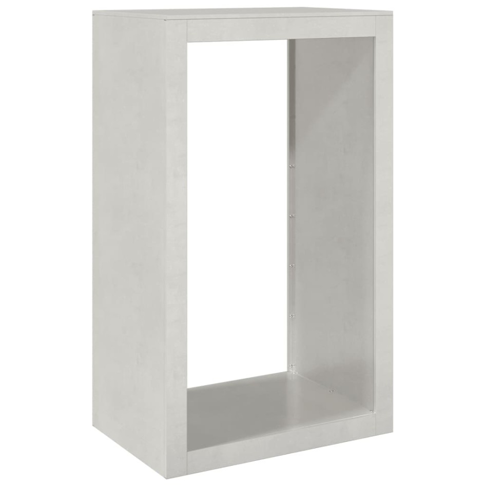 Leñero de acero inoxidable 60x40x100