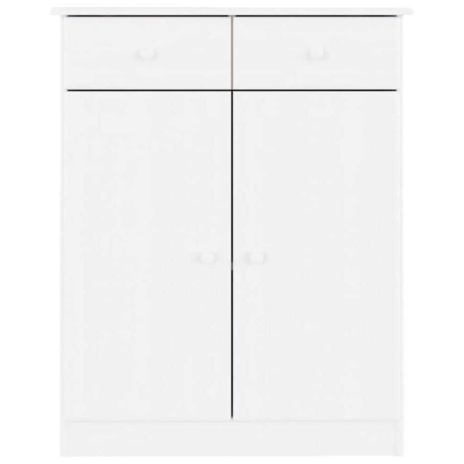 Mueble zapatero ALTA madera maciza de pino blanco 77x35x96
