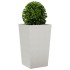 Jardineras 2 uds de acero inoxidable 45x45x75